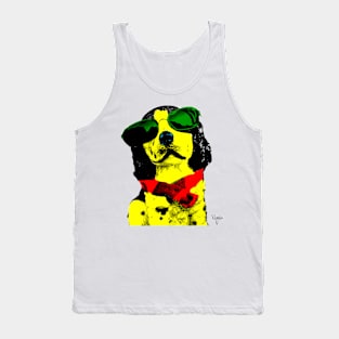 POP ART COOL STAR DOG Tank Top